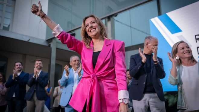 Rosa Dávila durante la presentación de su candidatura al Cabildo de Tenerife. / CEDIDA