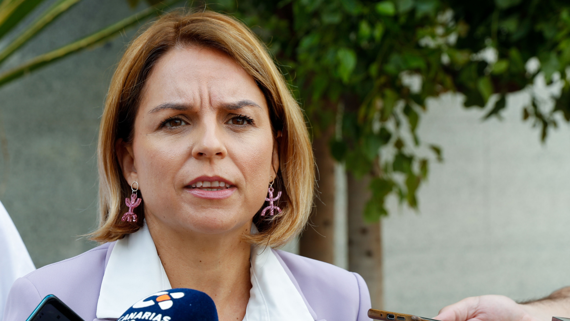 La candidata de Unidas Sí Podemos a presidenta del Gobierno de Canarias, Noemí Santana / ELVIRA URQUIJO - EFE