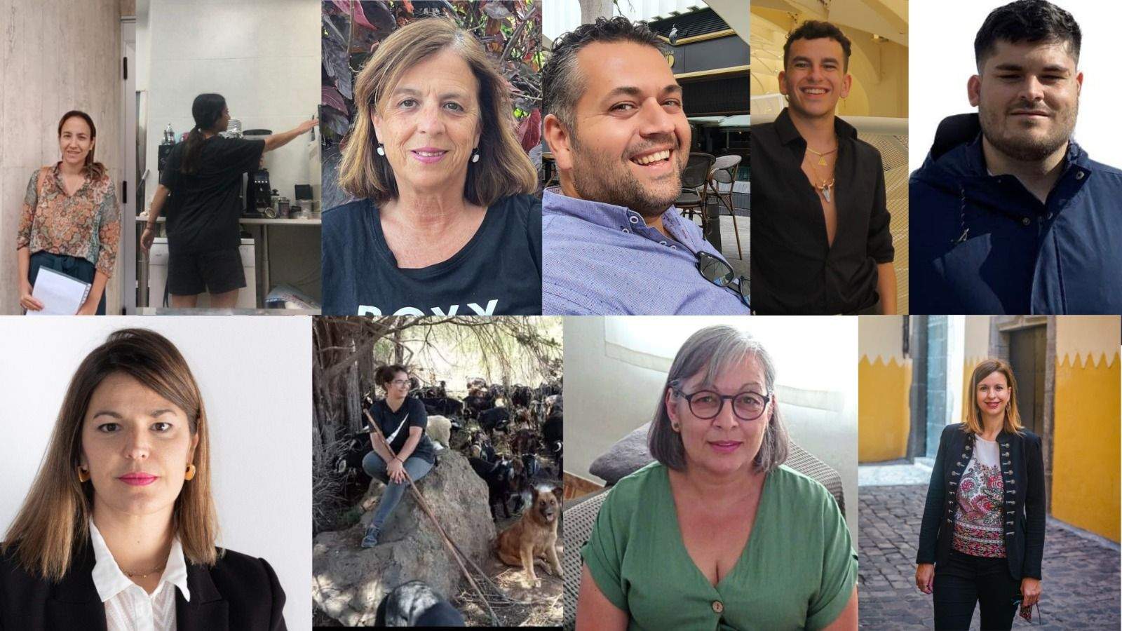 Los entrevistados para el reportaje de Atlántico Hoy para las #Elecciones28M (qué esperan los canarios de sus políticos)./