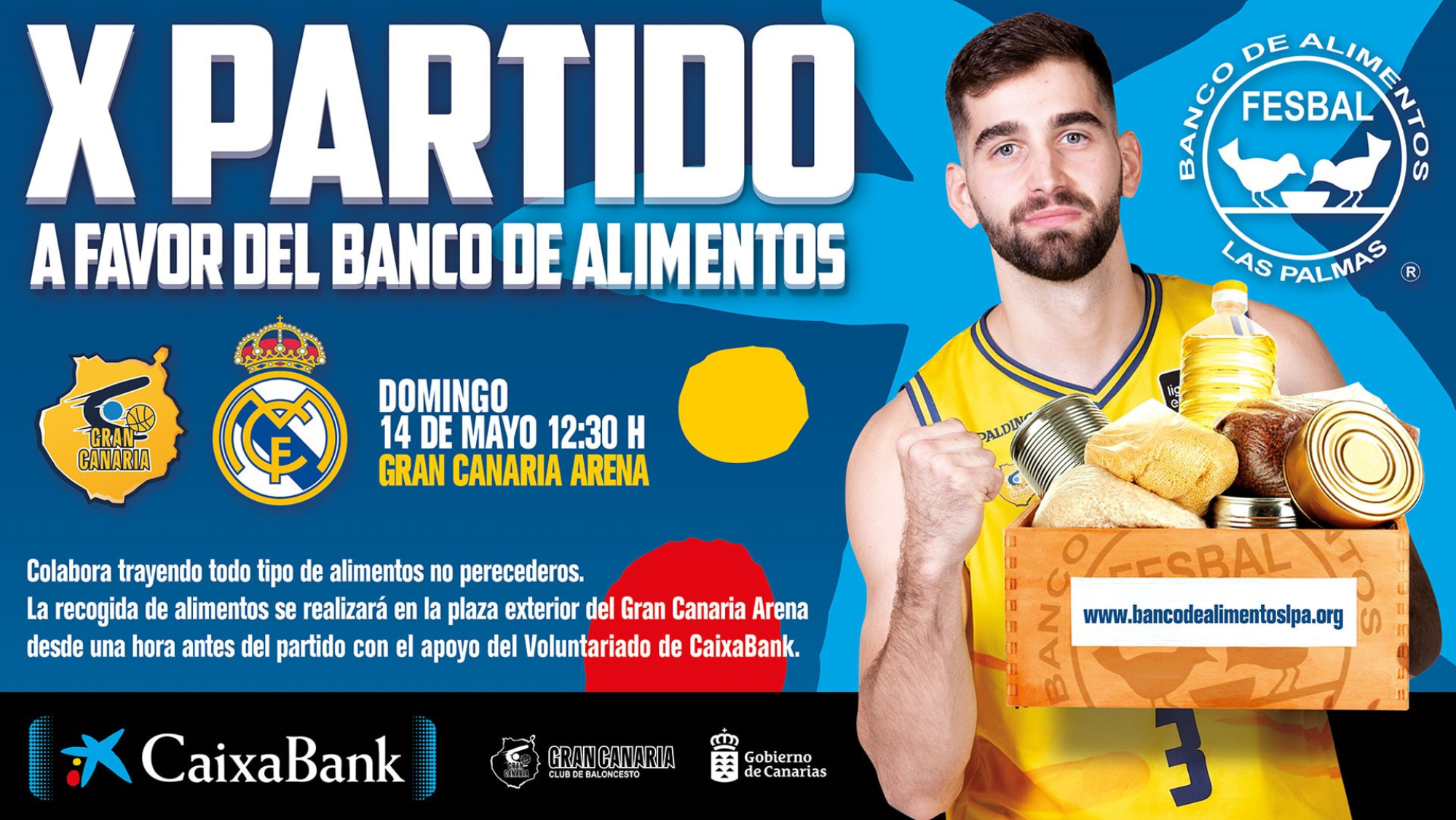 CaixaBank y el Granca impulsan la décima edición del ‘Partido a favor del Banco de Alimentos’ / CAIXABANK