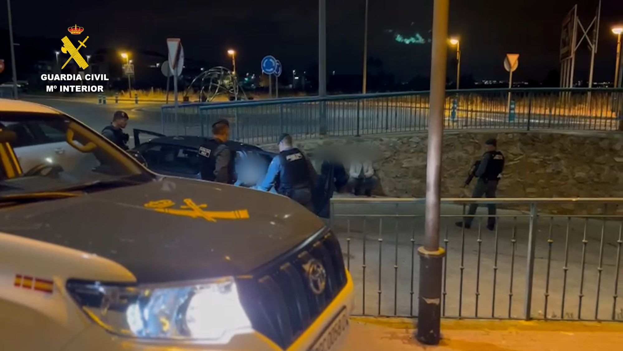 Intervención de la Guardia Civil. / CEDIDA