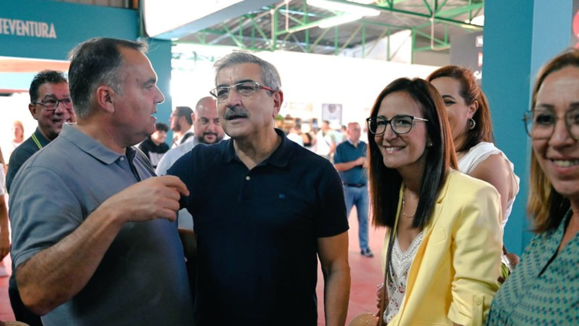 Román Rodríguez durante su visita a FEAGA / NUEVA CANARIAS