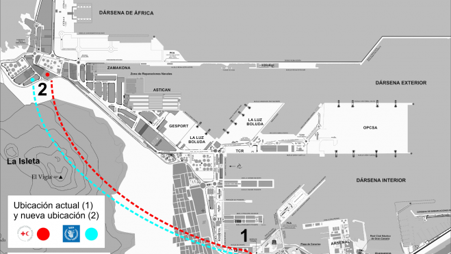 Plano Cruz Roja y PMA / AUTORIDAD PORTUARIA DE LAS PALMAS