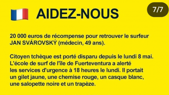 Anuncio publicado por los amigos del desaparecido. CEDIDA (1)