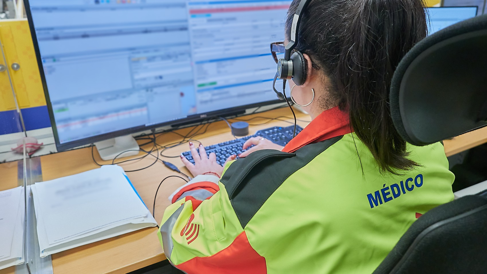 Trabajadora del Centro Coordinador de Emergencias y Seguridad 112  / CEDIDA