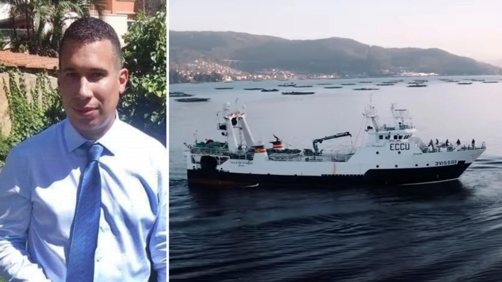 Manuel Navarro, biólogo canario fallecido en el hundimiento del buque Villa de Pitanxo el 15 de febrero de 2022./ MONTAJE AH