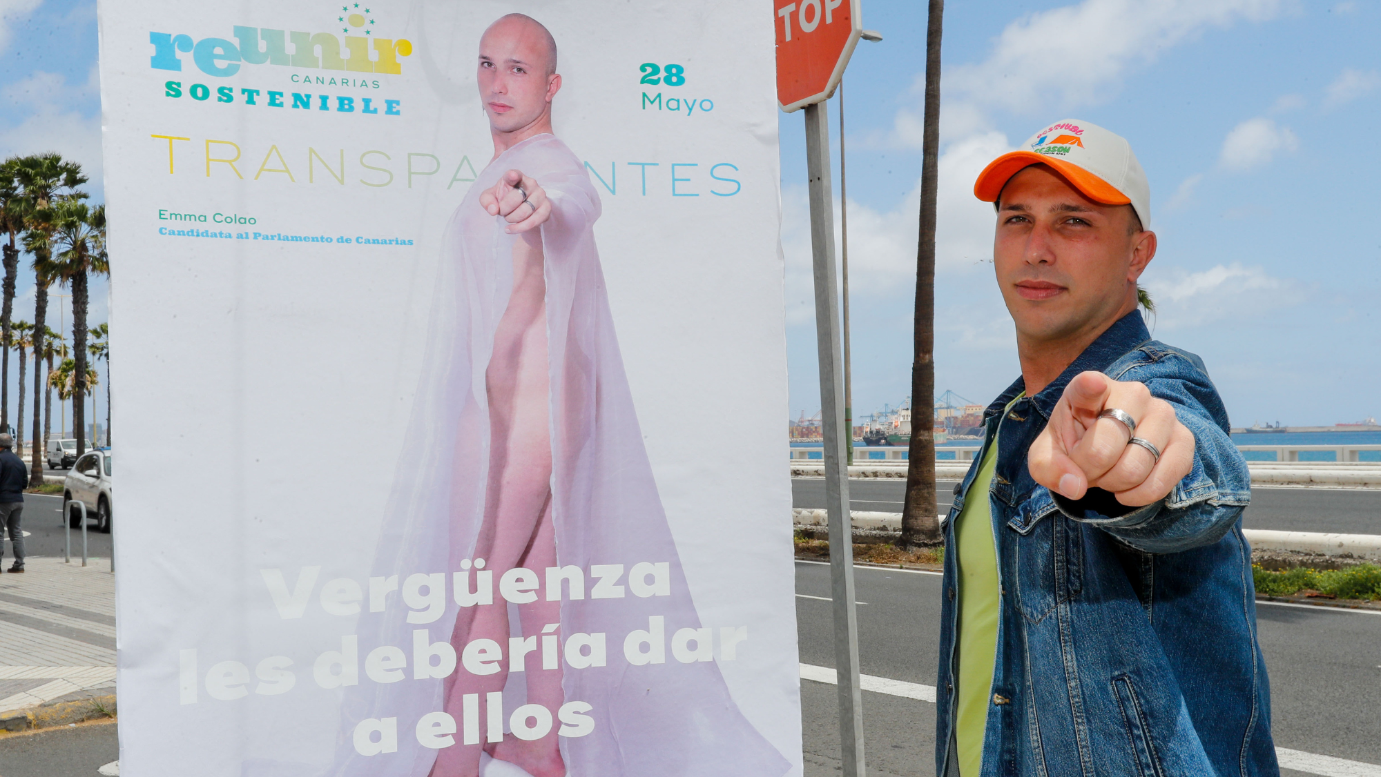 Cartel Emma Colao, Reunir Canarias / ELVIRA URQUIJO - EFE