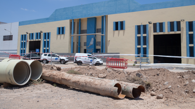 Instalaciones del Consorcio de Abastecimiento de Agua de Fuerteventura CAAF en Puerto del Rosario.CARLOS DE SAÁ EFE