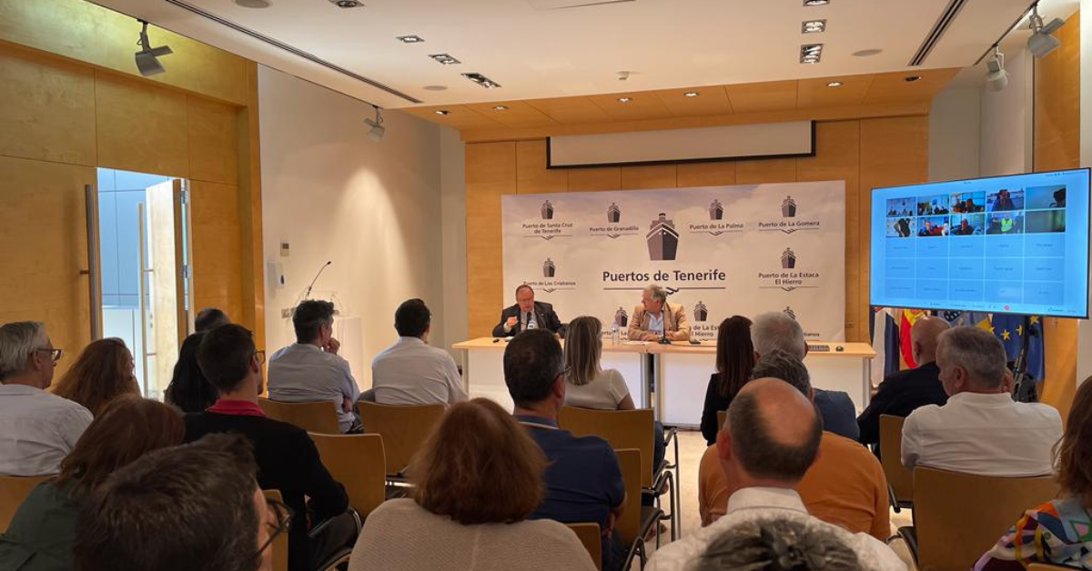 Presentación del Plan Estratégico 2023-2027 en la Autoridad Portuaria de Santa Cruz de Tenerife./ CEDIDA