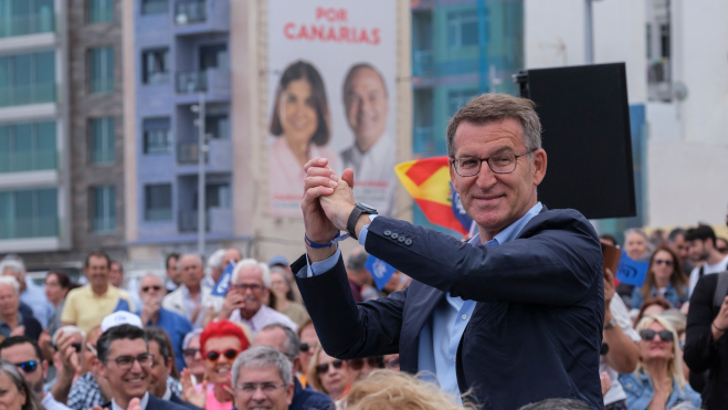 Feijóo en Las Palmas de Gran Canaria / EFE - ÁNGEL MEDIDA G.