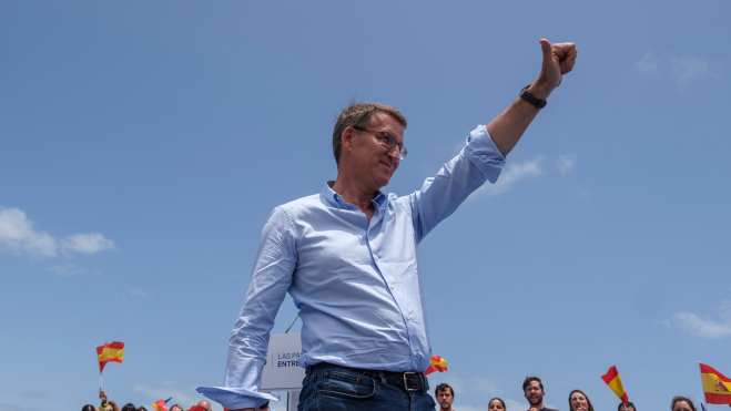 Feijóo en Las Palmas de Gran Canaria / EFE - ÁNGEL MEDIDA G. 