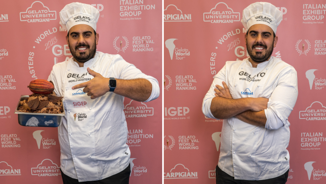 Alfredo José Marrero Páez de la heladería Boutique Relieve en Santa Cruz de Tenerife con el sabor “Origén cacao”GFWM