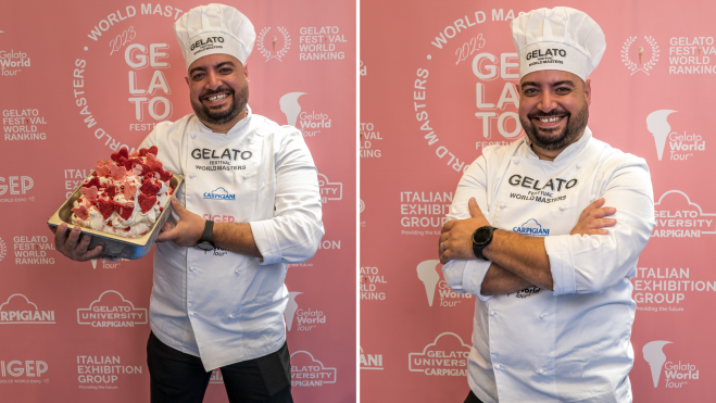  Davide Grillo de la heladería El Tucán en Arguineguin con el sabor 'Velvet Red Rose'GFWM