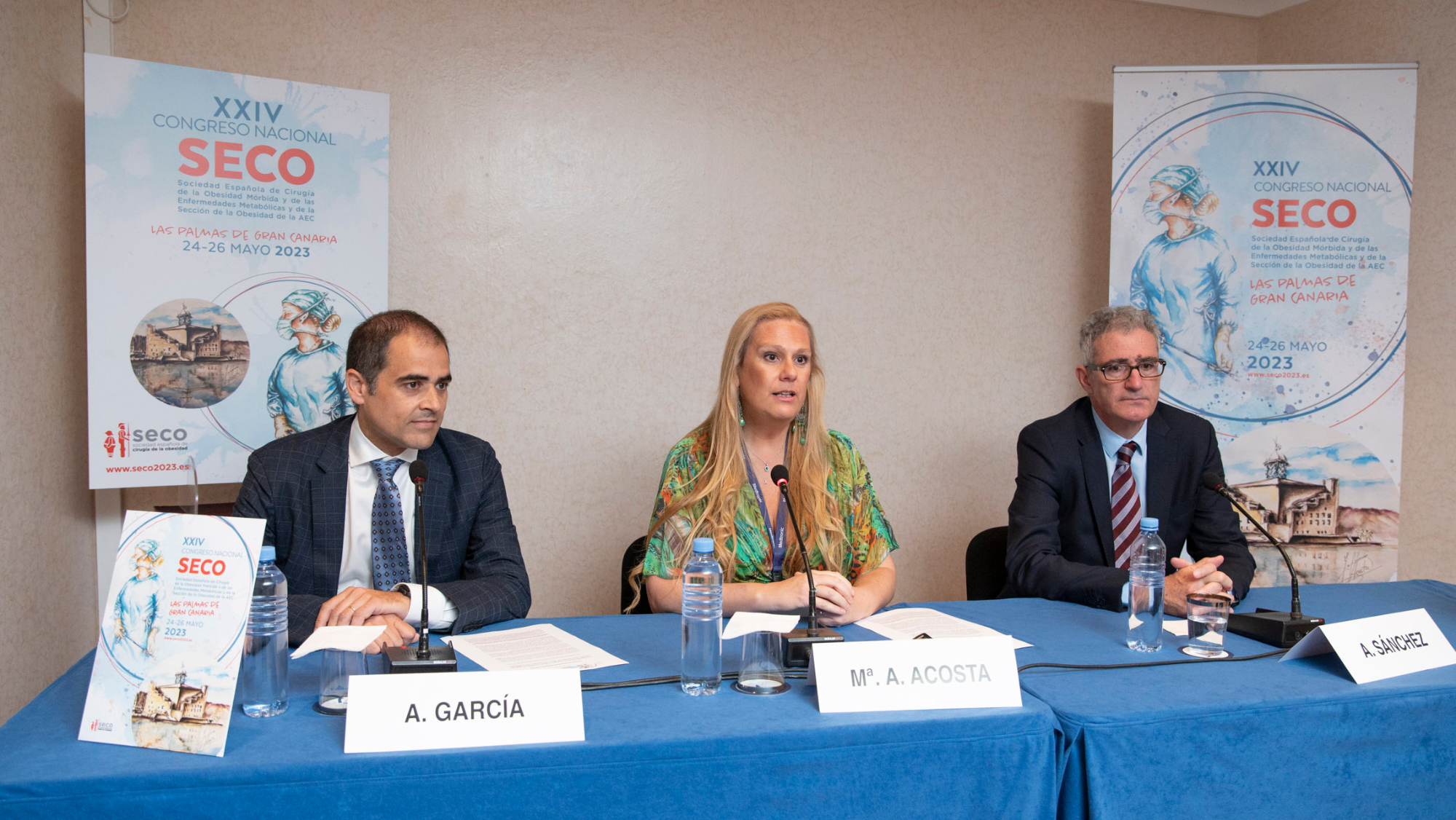 Dr. Andrés Sánchez Pernaute, Dr. Amador García Ruiz y Dra. Asunción Acosta Mérida / PALACIO DE CONGRESOS