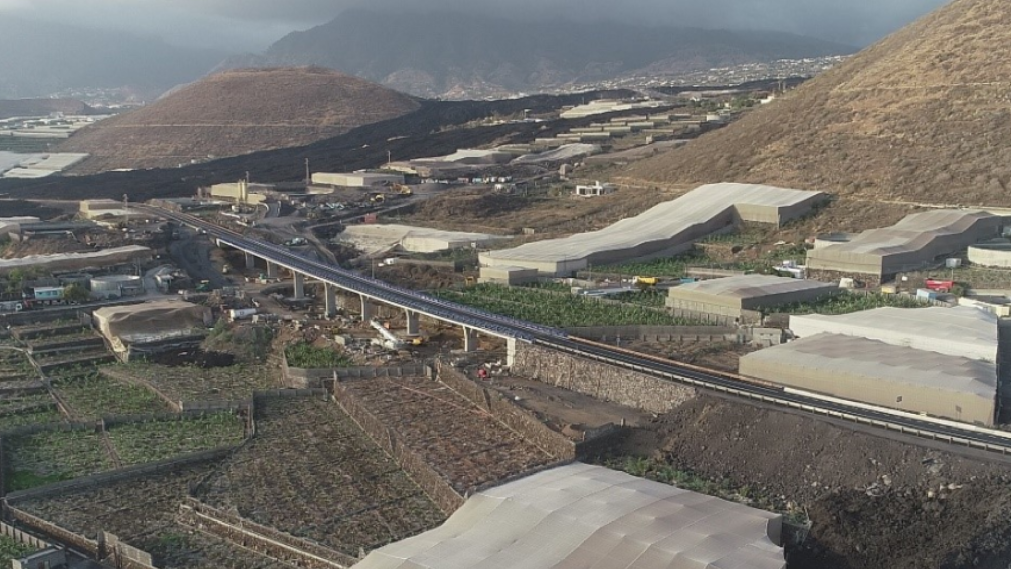 Carretera que une Puerto Naos y Tazacorte. / MINISTERIO DE TRANSPORTE