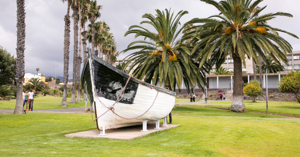 Patera instalada en el campus de Guajara. / ULL