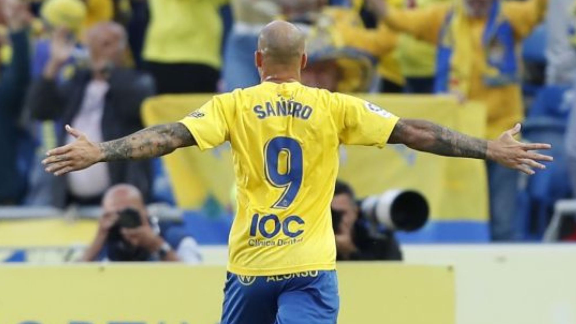 Sandro, delantero de la UD Las Palmas. / LaLiga