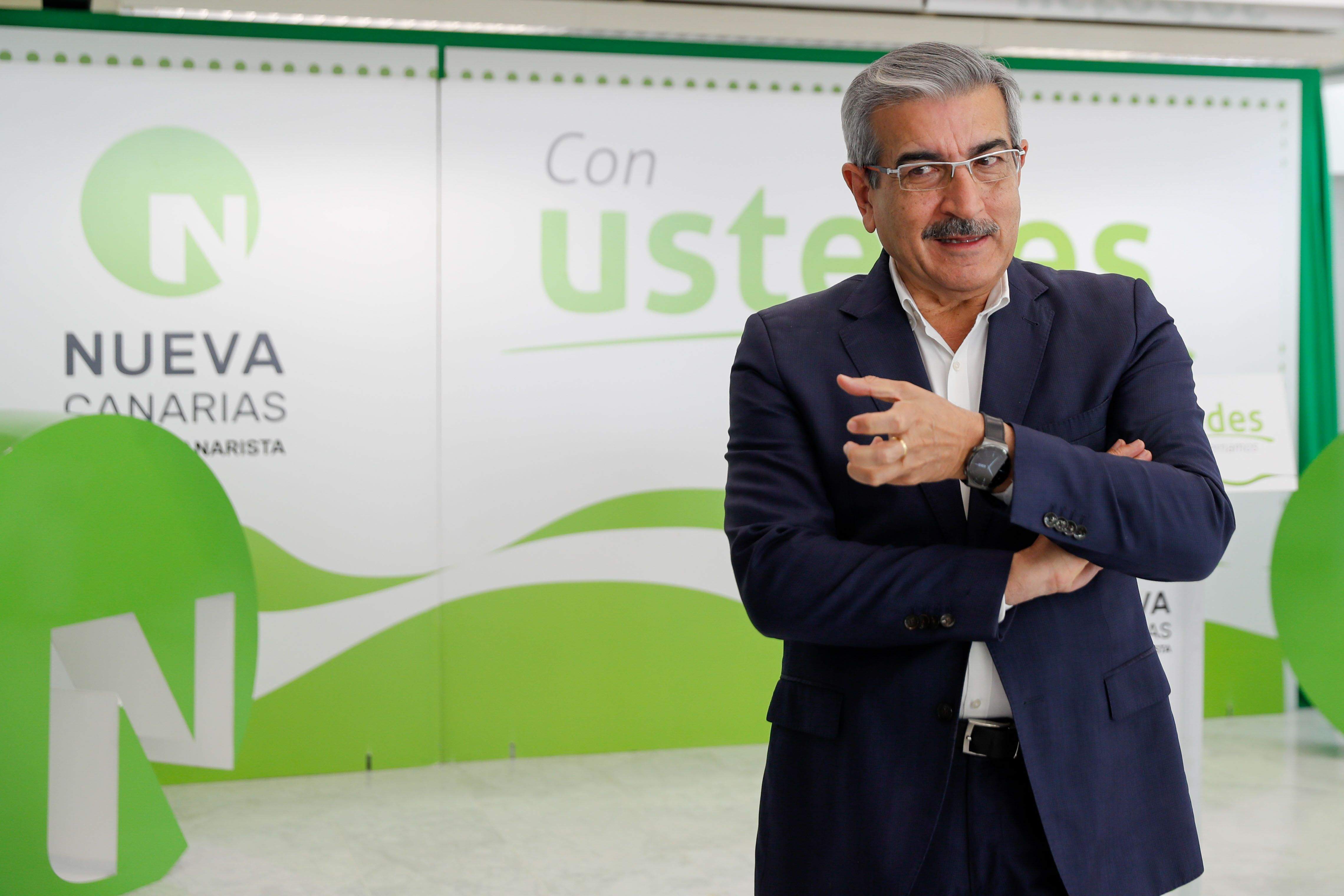 Román Rodríguez, vicepresidente del Gobierno de Canarias y candidato de Nueva Canarias a la presidencia del Ejecutivo autonómico. / ELVIRA URQUIJO A.-EFE