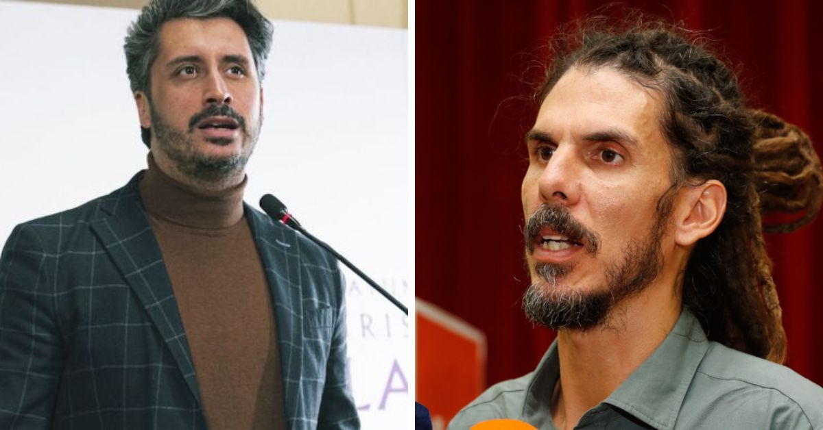 Luis Yeray Gutiérrez (PSOE) y Alberto Rodríguez (Drago Verdes Canarias). / AH