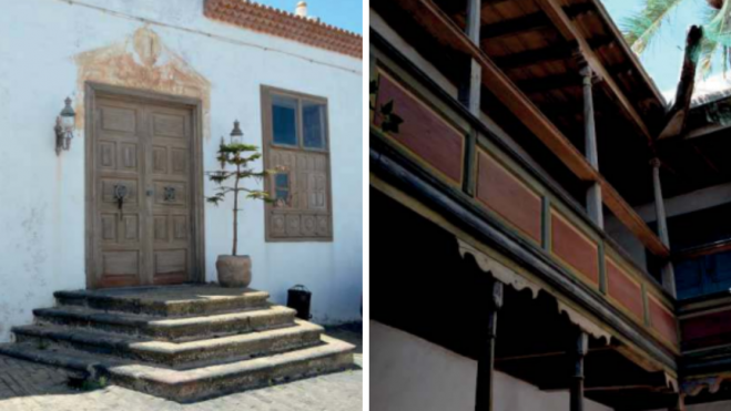 Interior y exterior actual de la Casa de Torres, en Teguise / GOBIERNO DE CANARIAS