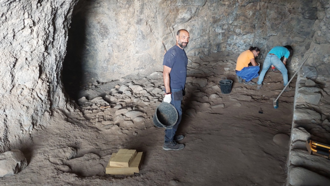 Bentejuí Motas durante los trabajos en Malverde / CEDIDA