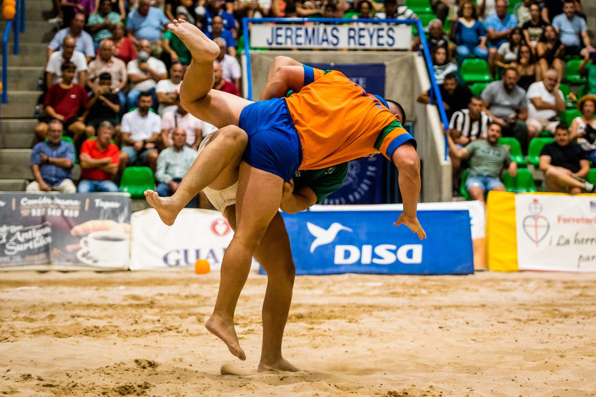Terrero Mencey Tegueste donde se celebró la Luchada Institucional por el Día de Canarias de 2023, que emitió parcialmente RTVC./ CEDIDA