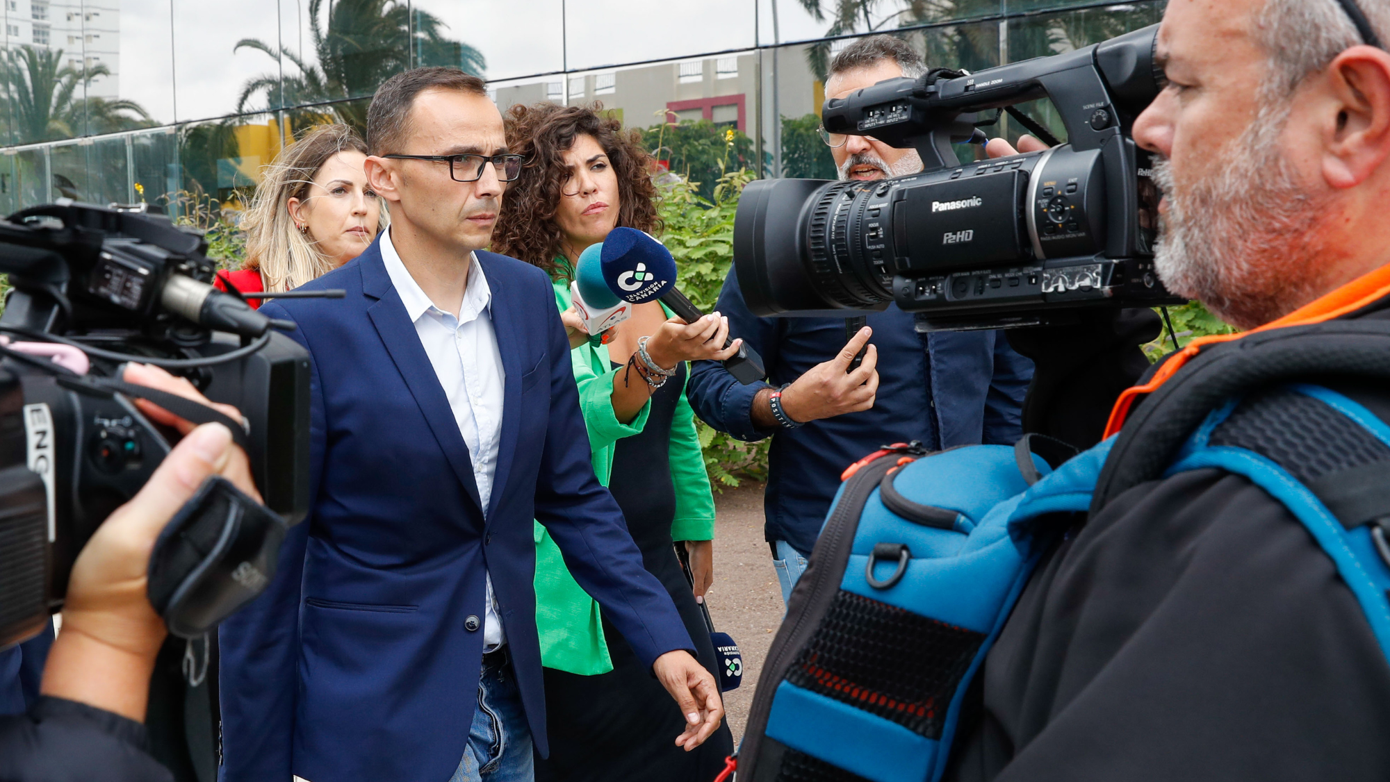 El marido de Romina a la salida del juicio / EFE