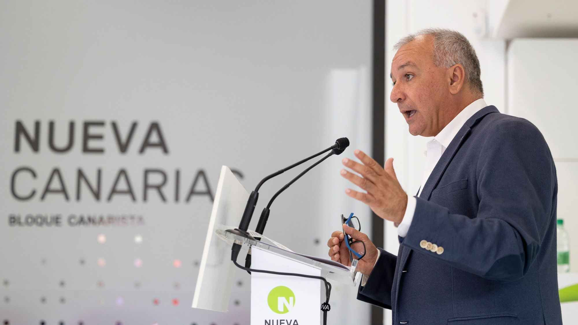 El portavoz de NC-Bloque Canarista, Luis Campos / EFE - QUIQUE CURBELO