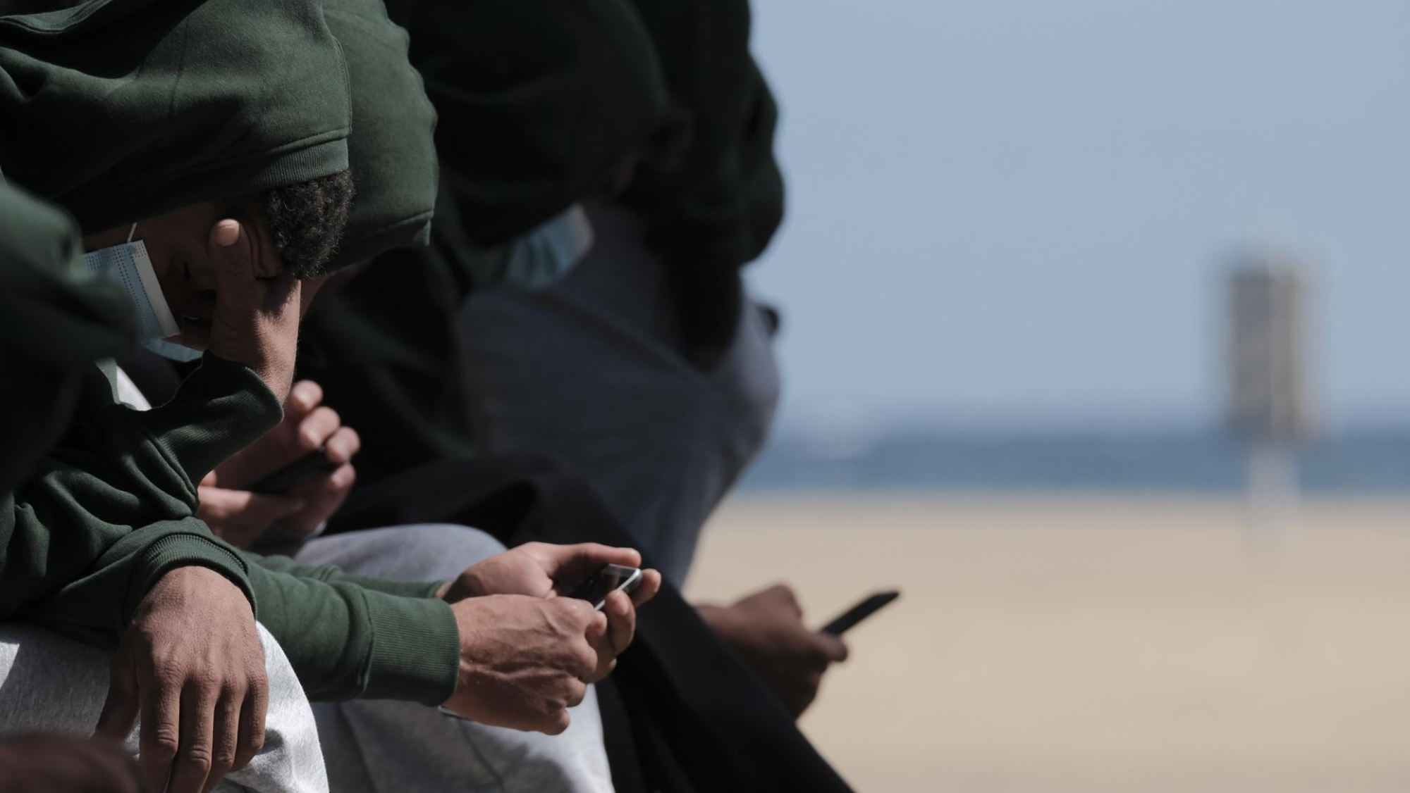 Menores migrantes. / ÁNGEL MEDINA-EFE