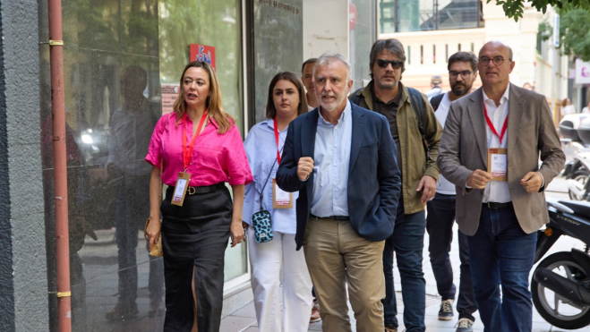 Torres llegando a Ferraz / PSOE