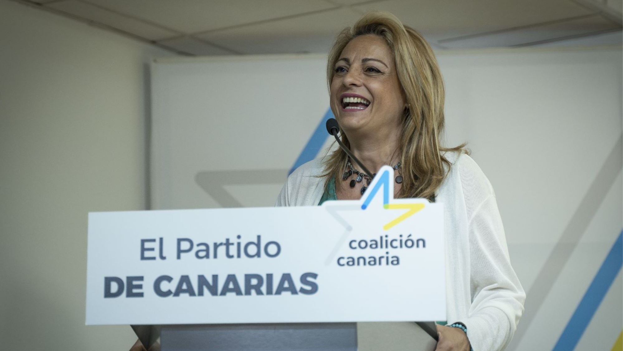 Cristina Valido en un  acto de CC / COALICIÓN CANARIA
