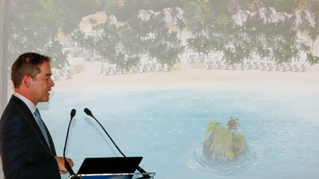 Christoph Kiessling en la presentación del proyecto / EFE - ELVIRA URQUIJO A.