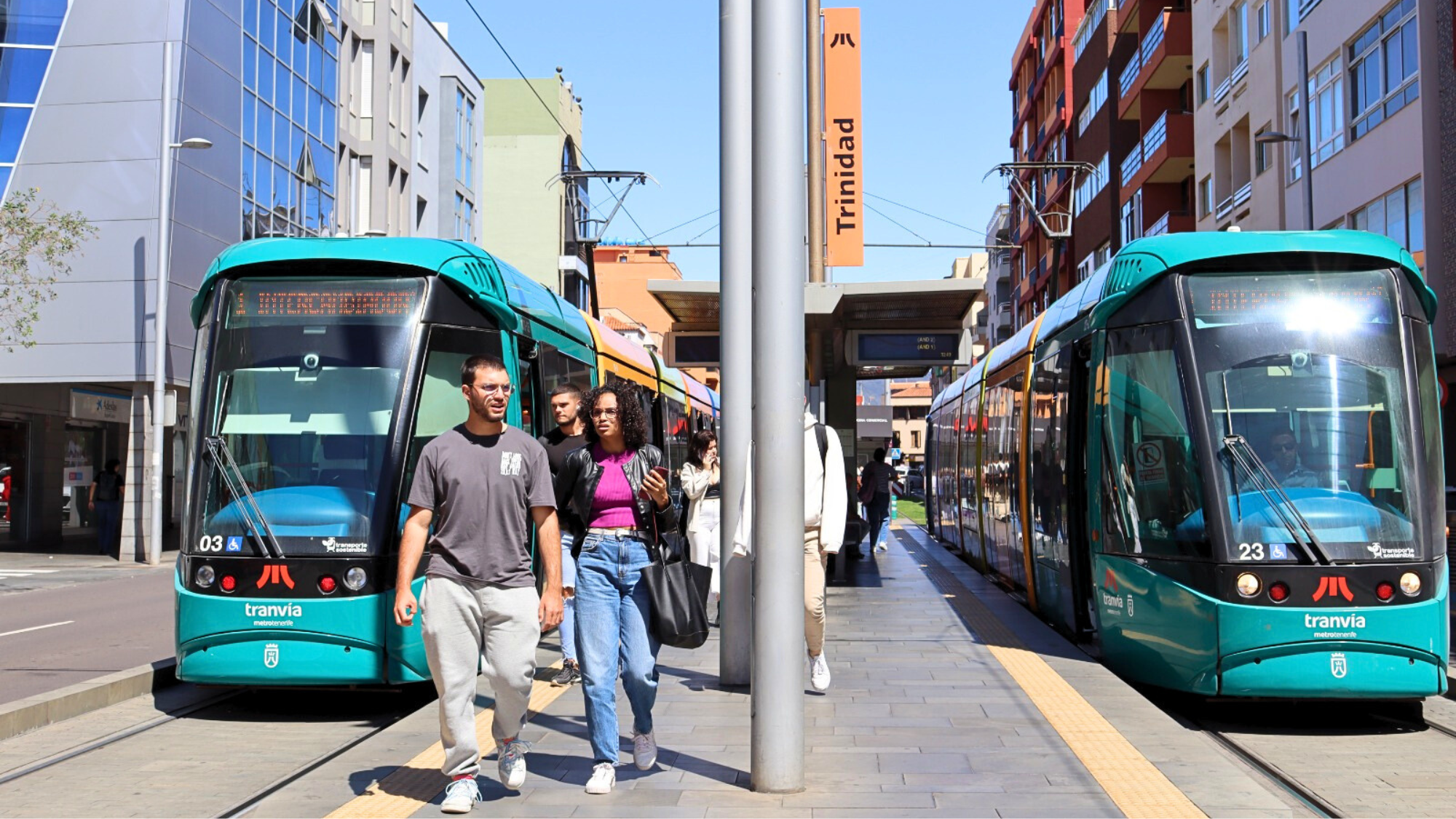 Parada del tranvía de Trinidad. / ATLÁNTICO HOY