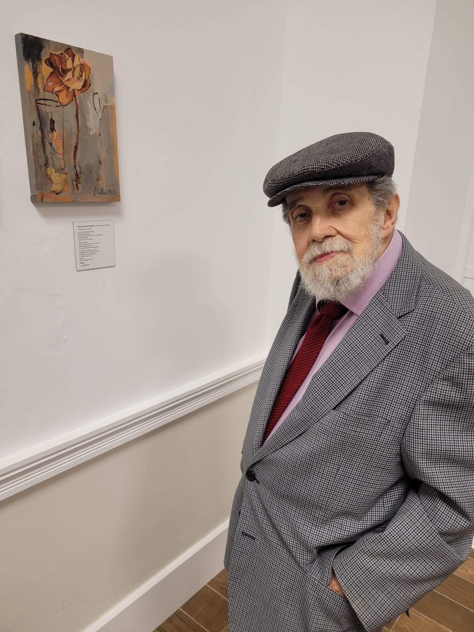 El poeta cubano Manuel Díaz Martínez en una fotografía de la escritora Belkys Rodríguez