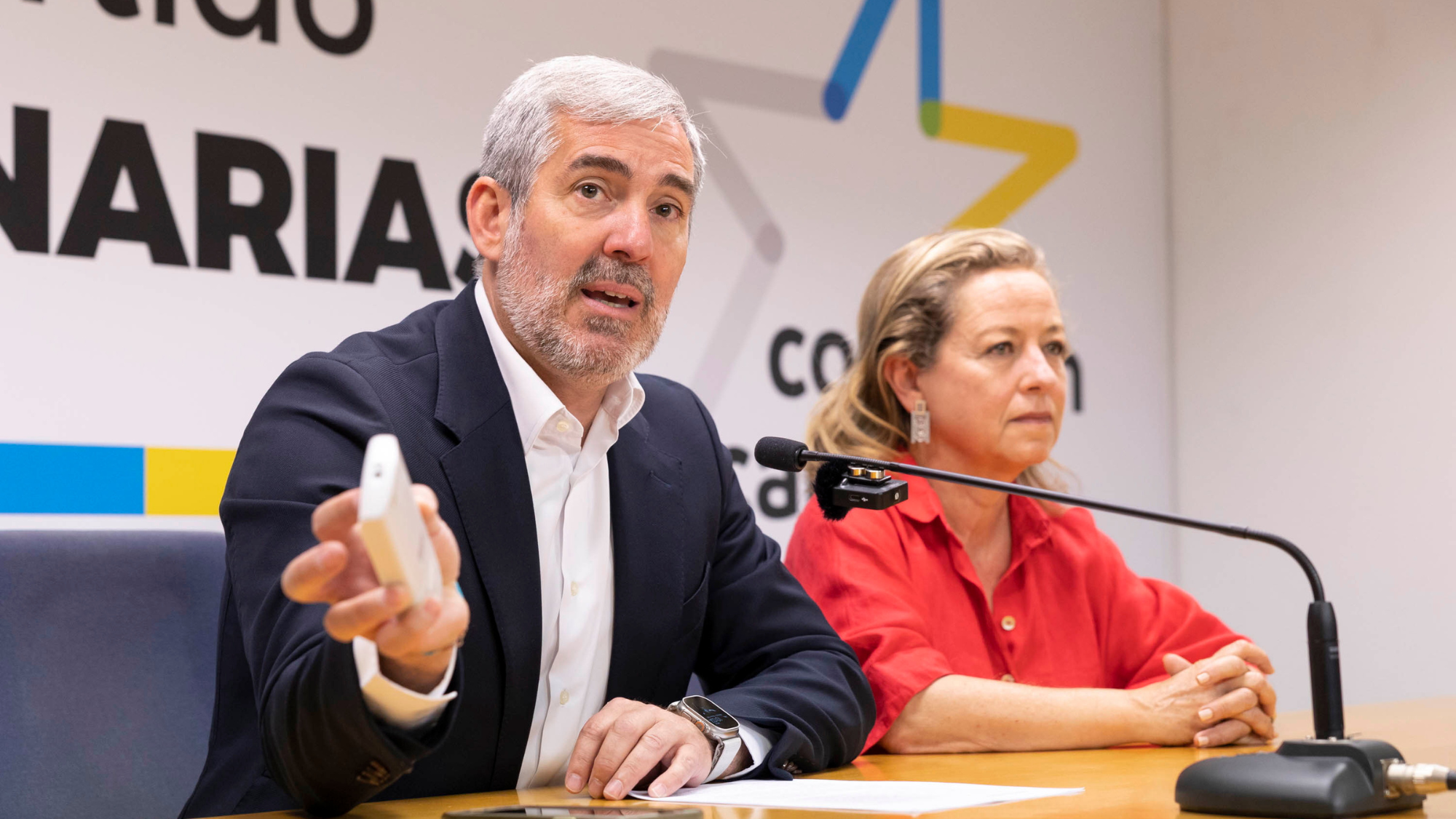 Fernando Clavijo dice que en Teguise y Granadilla no hay acuerdos y CC votará a sus candidatos  EFE   MIGUEL BARRETO