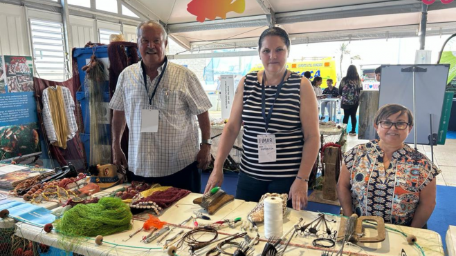 Estand de técnicas de pesca de la cooperativa de San Cristóbal/ LUNA MOYA - ATLÁNTICO HOY