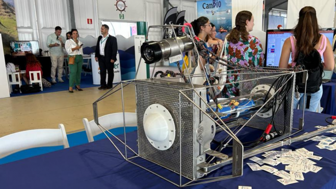 Puesto de SIANI y ULPGC en FIMAR / LUNA MOYA - ATLÁNTICO HOY