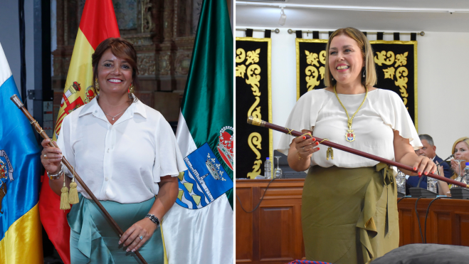 Olivia Duque a la izquierda y Astrid Pérez a la derecha.EFE