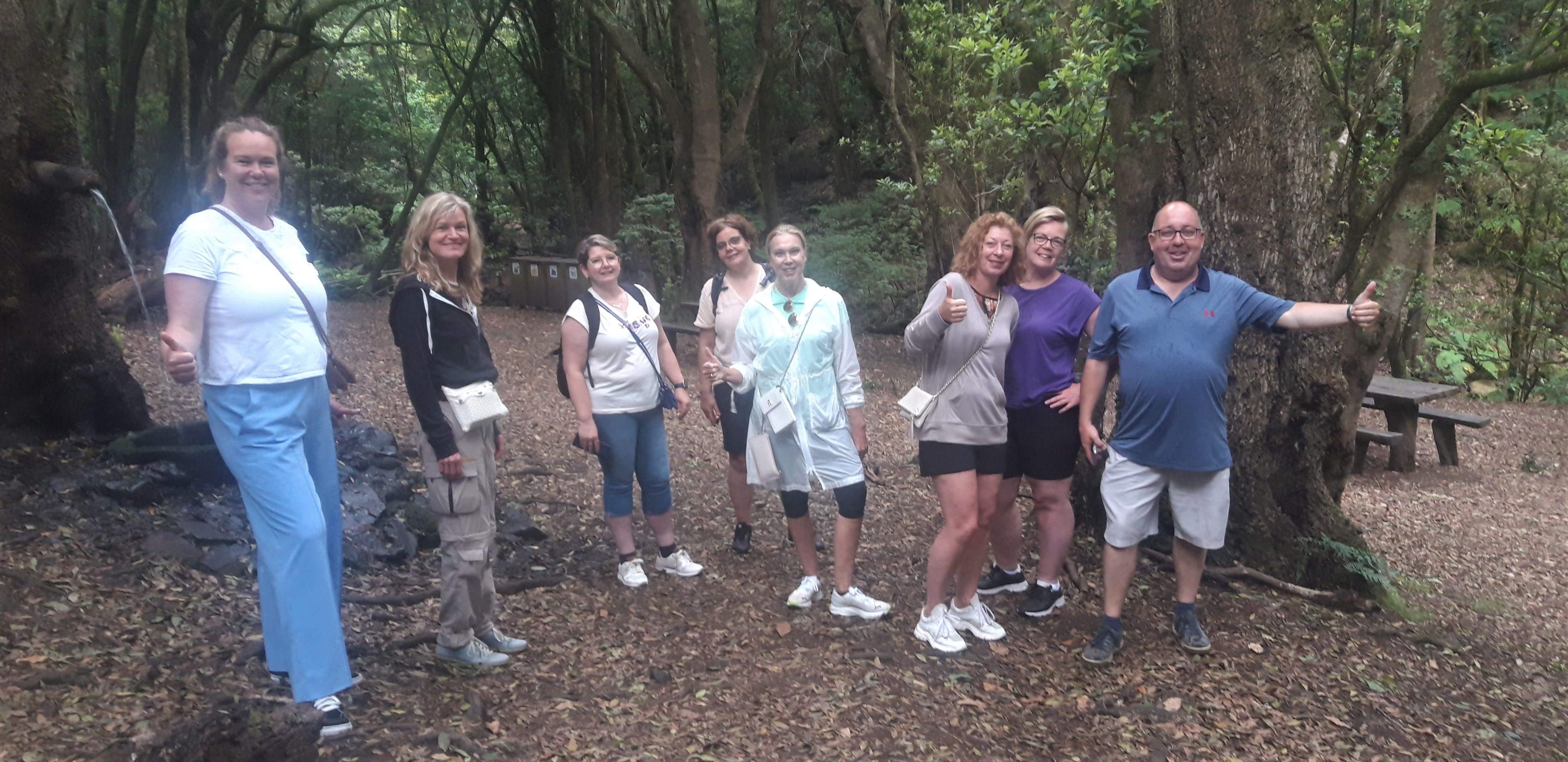 Recorrido con representantes de los medios de comunicación holandeses en La Gomera./ CEDIDA