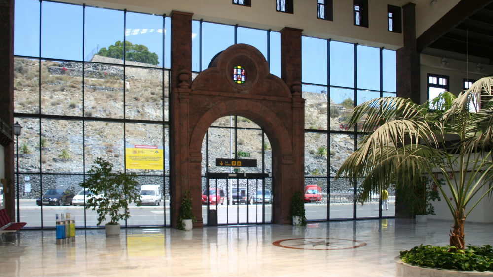 Parte interior del Aeropuerto de La Gomera. / IMAGEN DE LA RED