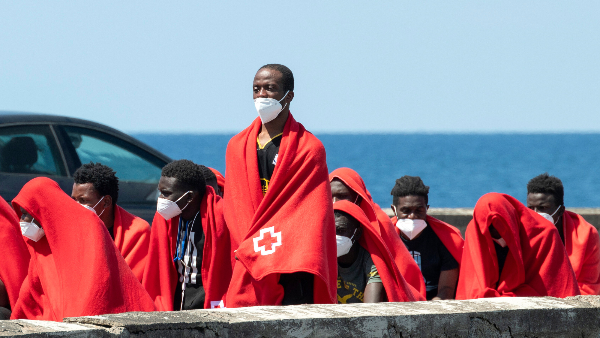 Imagen de archivo del rescate este mares 20 de junio de una embarcación. / EFE