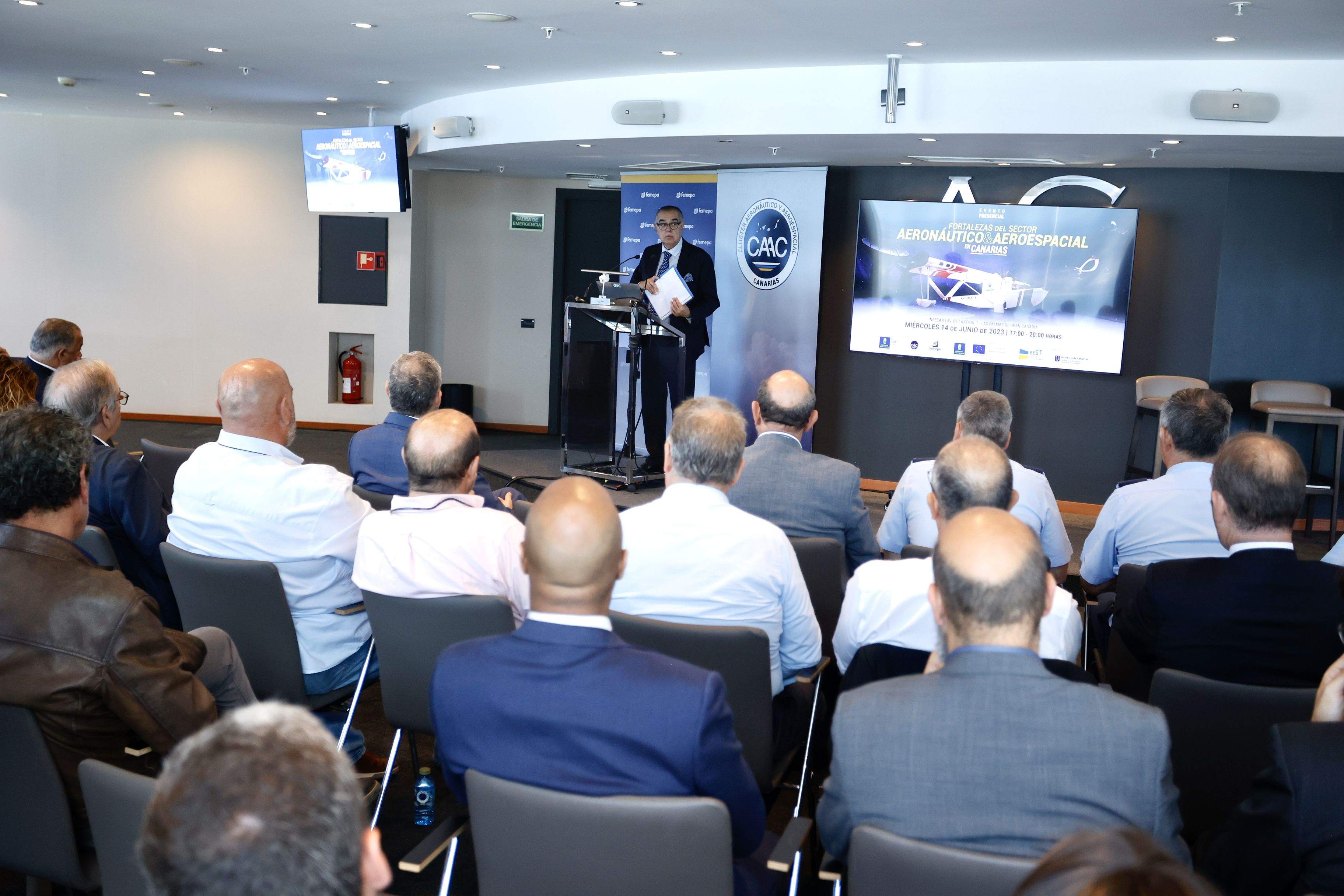 Celebración de las jornadas Fortalezas del Sector Aeronáutico y Aeroespacial del Consejo Económico y Social de Canarias (CES). / CEDIDA