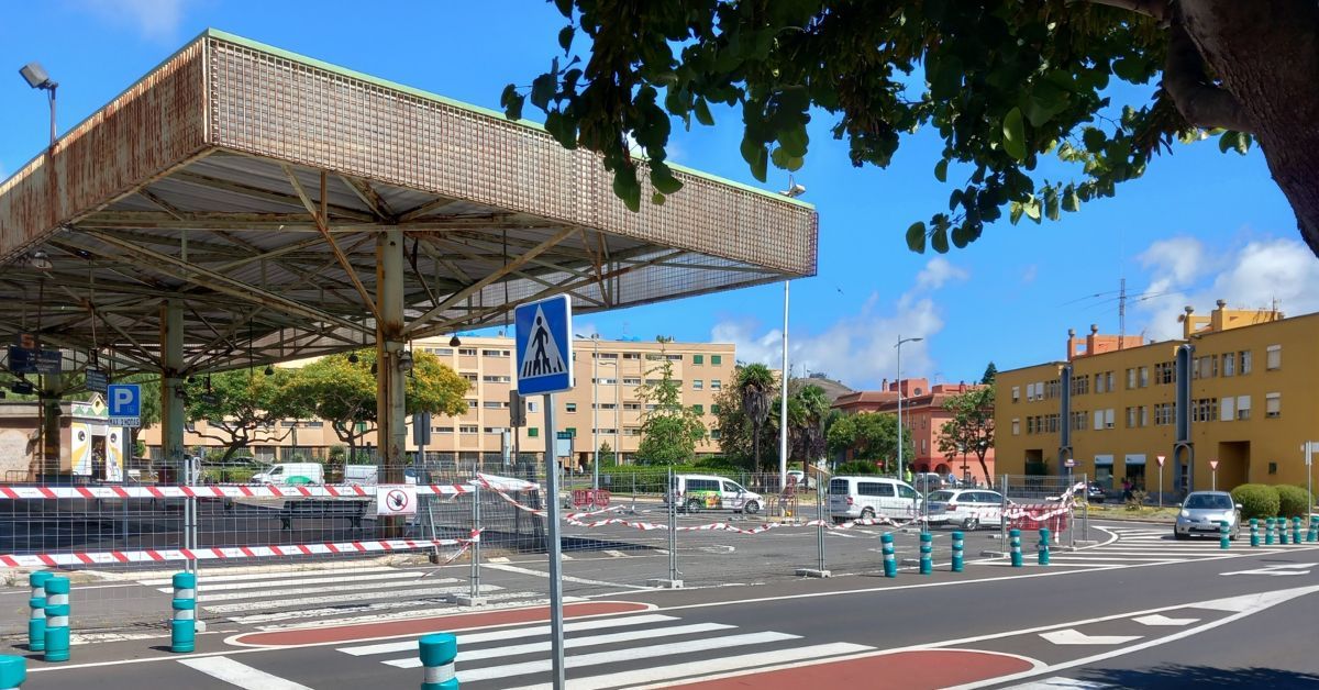Antigua estación de guaguas de San Benito, en La Laguna./ AH.
