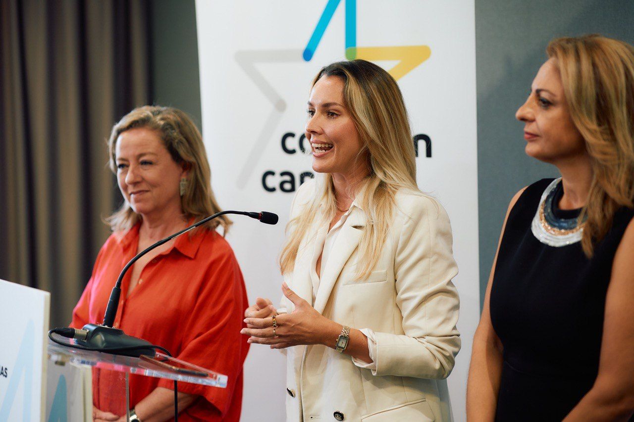 Comparecencia de Coalición Canaria donde han anunciado que solicitarán que cuatro ministros comparezcan en la Diputación Permanente del Congreso. / CEDIDA