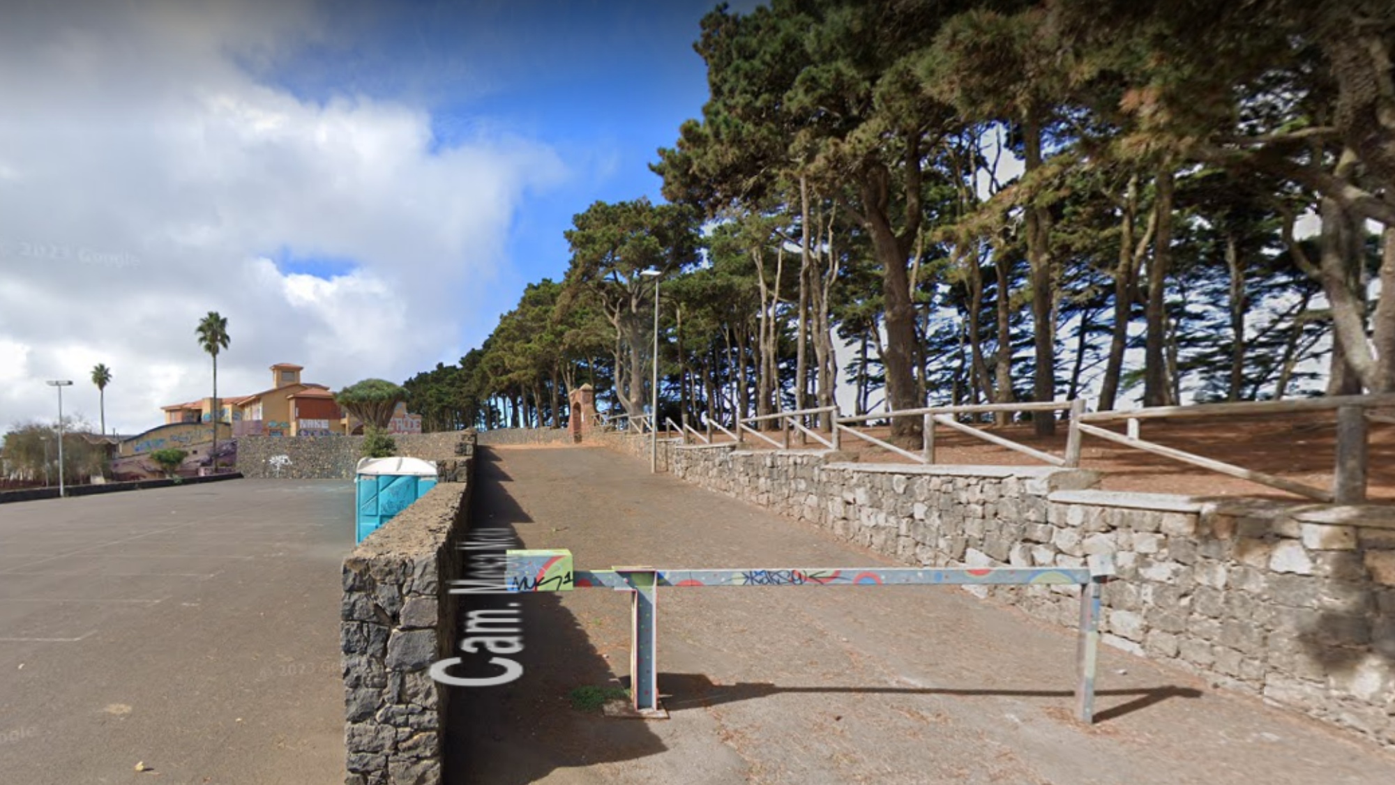 Entrada a la zona recreativa de Mesa Mota. / GOOGLE MAPS
