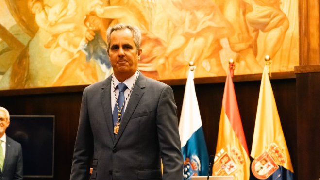 Miguel Jorge Blanco durante su proclamación como consejero / PP DE GRAN CANARIA