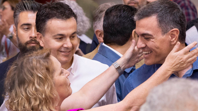 Pedro Sánchez en el mitin de Tenerife / EFE - MIGUEL BARRETO