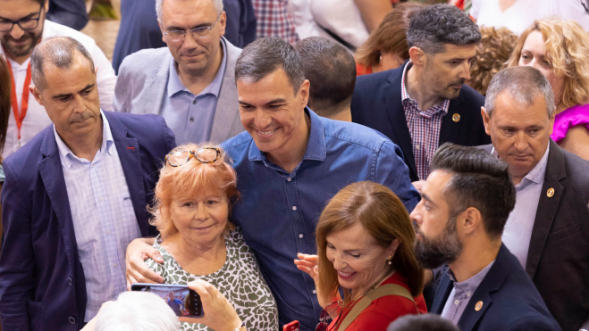 Pedro Sánchez en el mitin de Tenerife / EFE - MIGUEL BARRETO