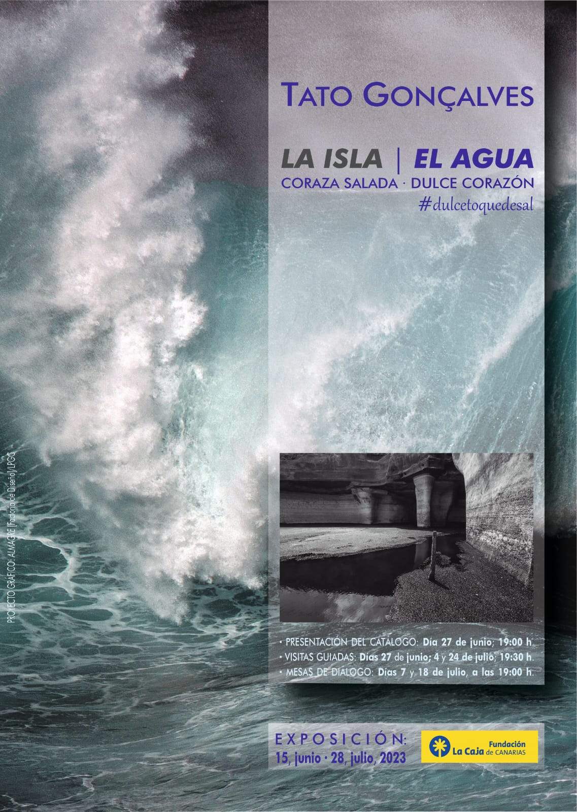 Estos días Tato Gonçalves expone en el CICCA  "La isla. El agua. Coraza salada/Dulce Corazón"