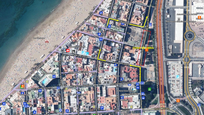 Modificación de la movilidad en Las Palmas de Gran Canaria por las obras de la MetroGuagua. CEDIDA Modificación de la movilidad en Las Palmas de Gran Canaria por las obras de la MetroGuagua. CEDIDA